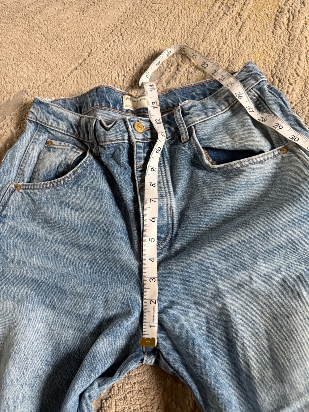 WeThe Free Good Luck Mid Rise Barrel Jeans relaxed slouchy fit 29 - Picture 13 of 15